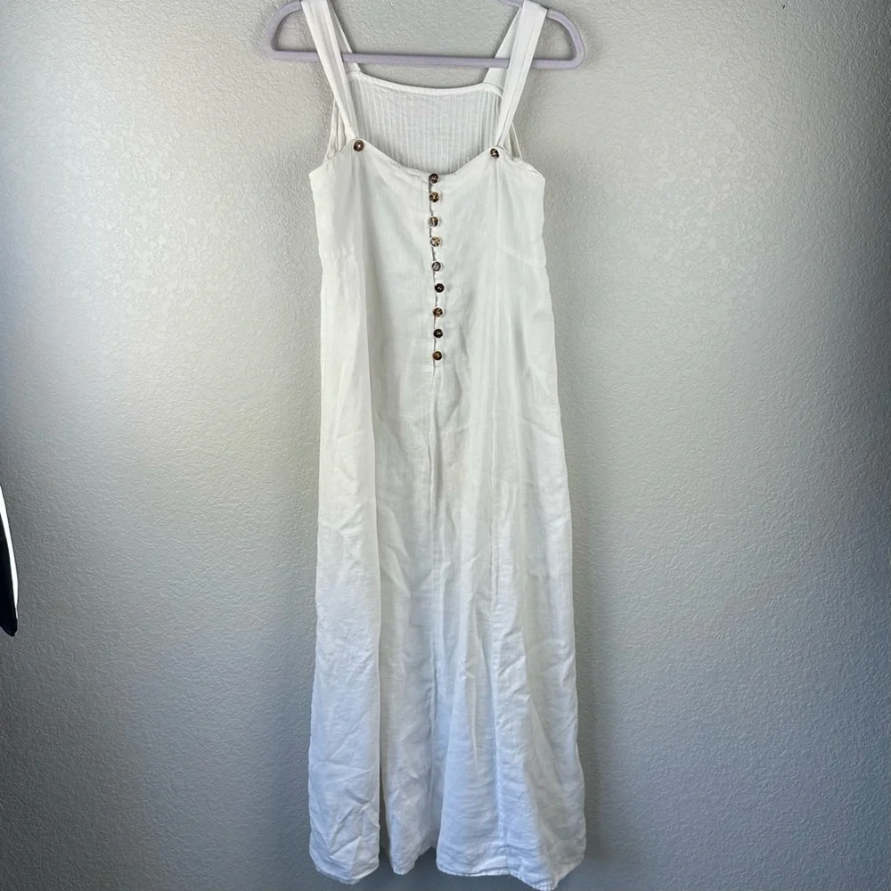 Sundance linen button up maxi dress - Picture 1 of 8